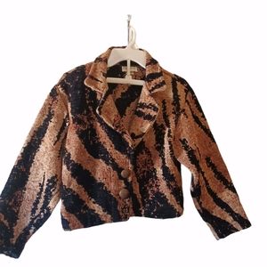 Paco Soler Vintage Tapestry cropped jacket S/M